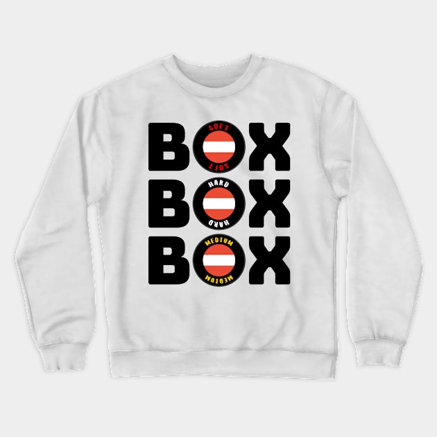 Box Box Box Crewneck Sweatshirt by Myartstor 